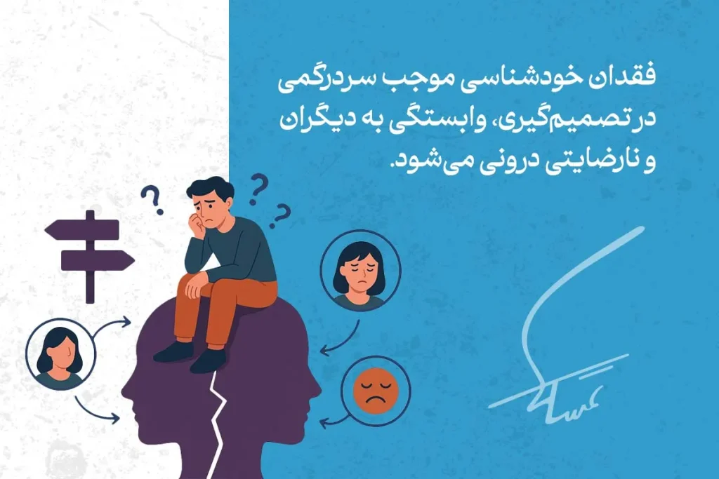 فقدان خودشناسی و پیامدهای آن؛ مردی سردرگم نماد وابستگی به دیگران و نارضایتی درونی